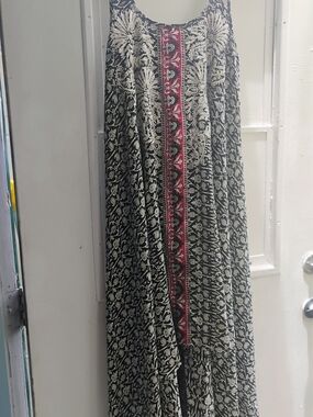 Love Kyla By Anthropologie Silky Asymmetric Maxi Dress Size Small